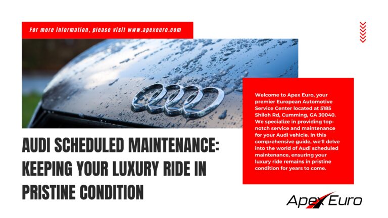 Audi Scheduled Maintenance