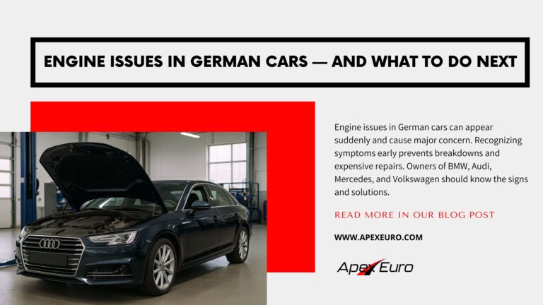 Engine issues in German cars