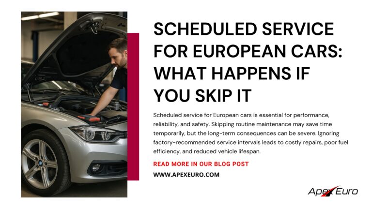 Scheduled service for European cars