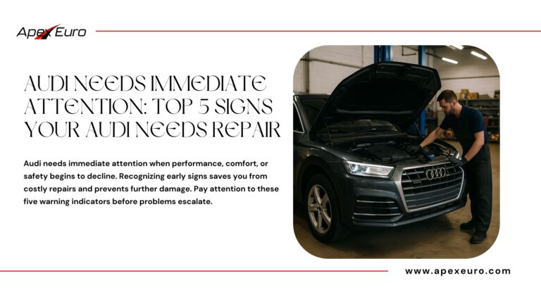 Audi needs immediate attention