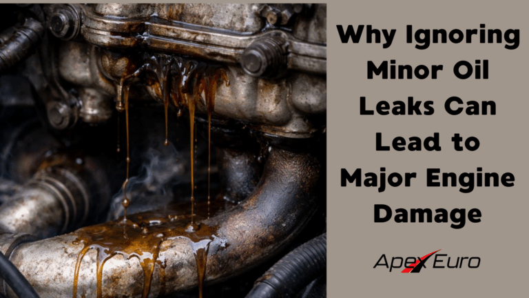 Effects of minor engine oil leaks