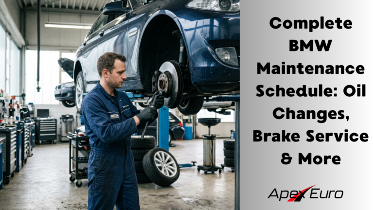 BMW Maintenance Schedule Guide